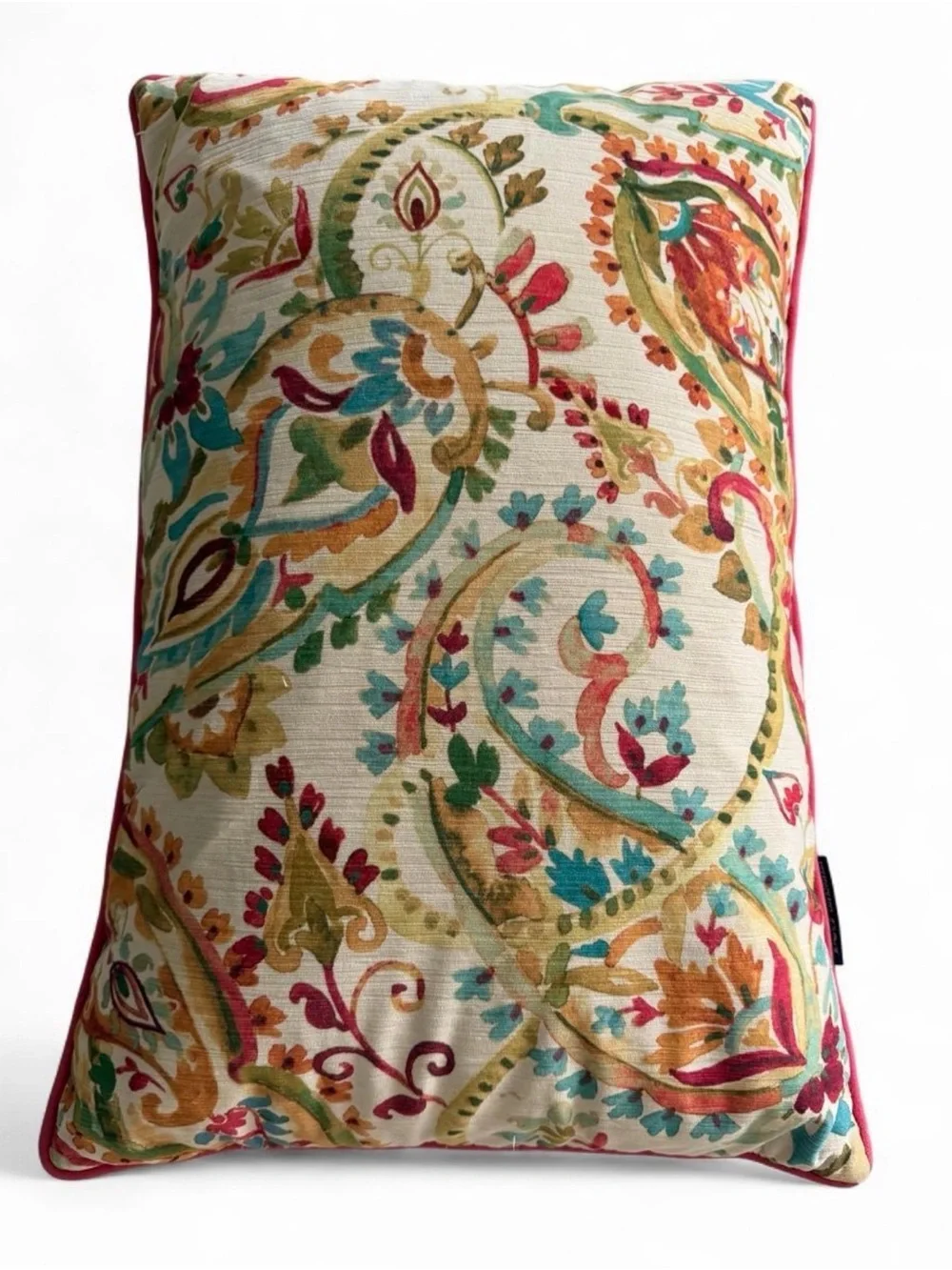 Set of 2 Paisley Print Boutique Brand 425 South LA Throw Pillows in Multicolor